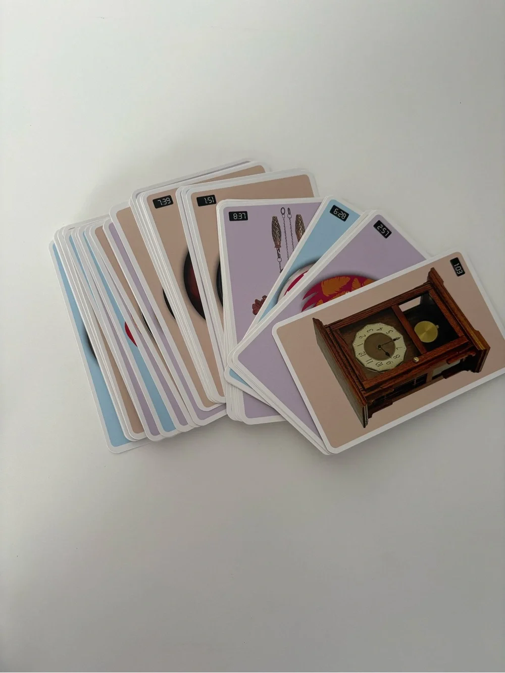 Telling Time Flash Cards - Yellow 1&2 grade